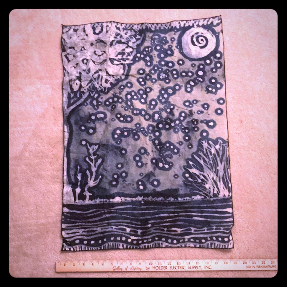 Cotton indigo batik